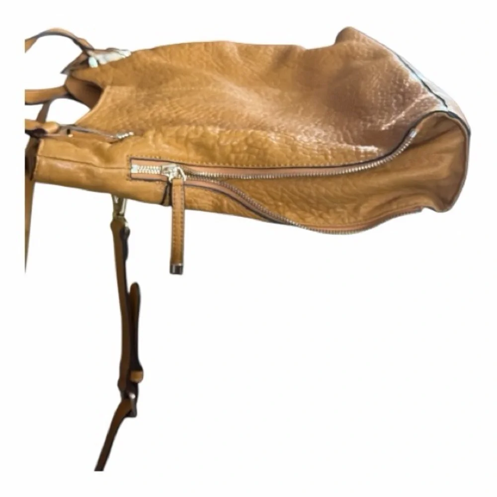 Vince Camuto Mustard Yellow Leather Shoulder Bag - Picture 10 of 11
